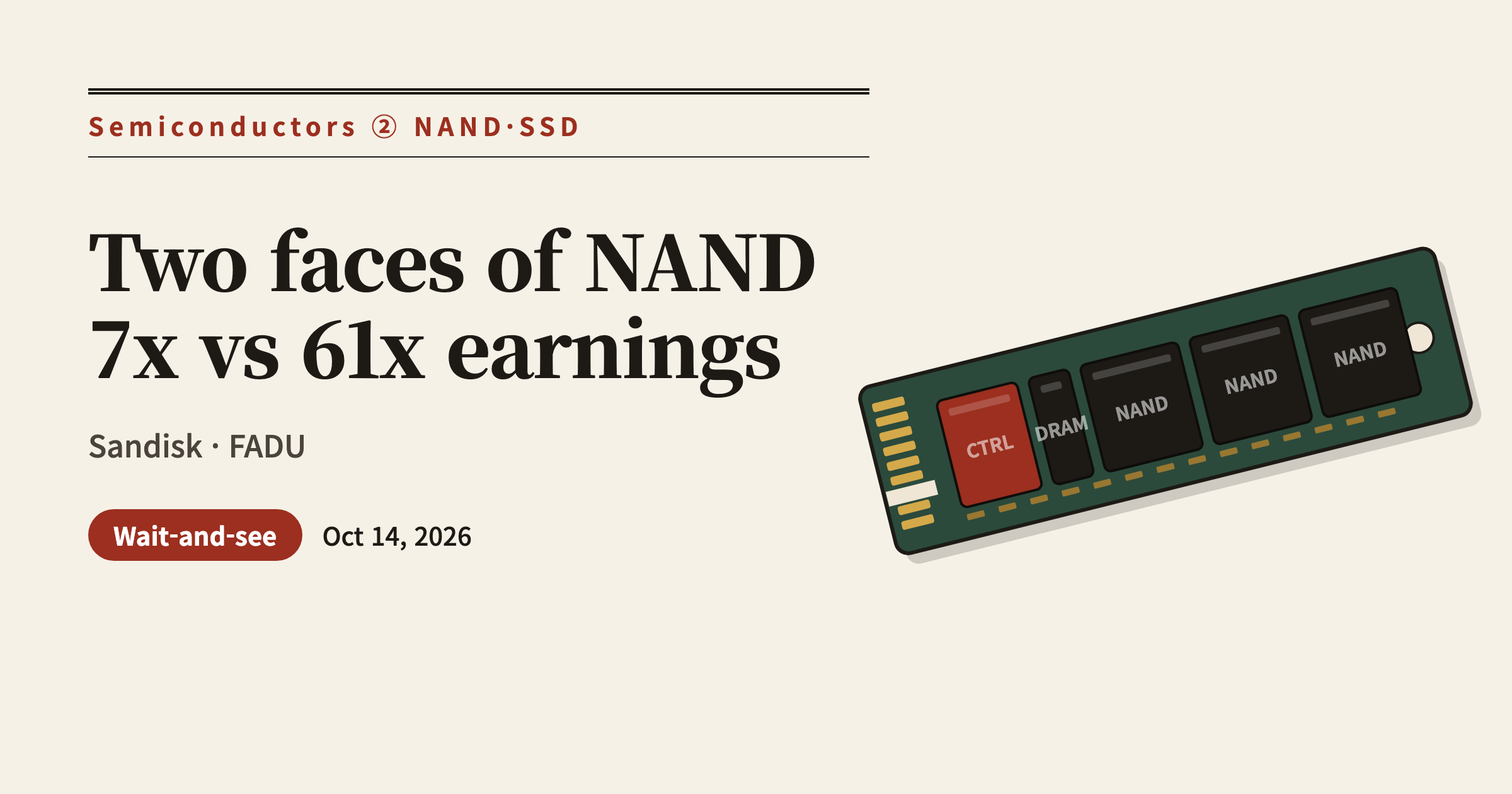 Sandisk and FADU Stock Analysis | Two Faces of the NAND Boom: 7x vs 61x Earnings